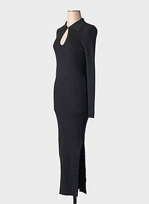 Rochie lungă negru MANGO femeie