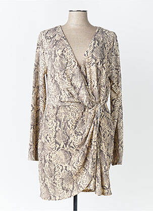 Rochie midi bej MANGO femeie