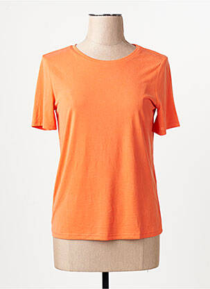 Tricou guler rotund portocaliu VILA femeie