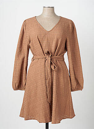 Rochie scurtă maro JACQUELINE DE YONG femeie