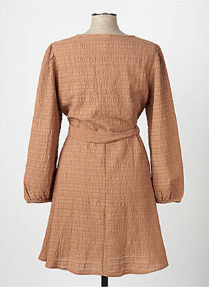 Rochie scurtă maro JACQUELINE DE YONG femeie