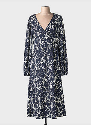 Rochie lungă mâneci lungi mâneci lungi albastru VILA femeie