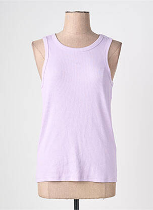 Maiou guler rotund fără mâneci violet VERO MODA femme