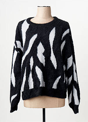 Pulover guler rotund negru VILA femme