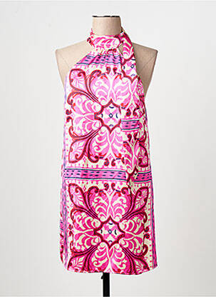 Rochie scurtă roz MANGO femeie