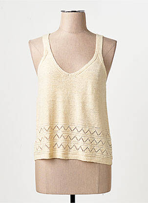 Maiou fără mâneci fără mâneci bej JACQUELINE DE YONG femme