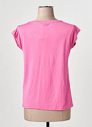 Tricou roz PIECES femeie