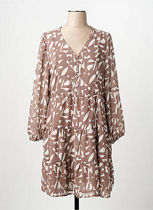Rochie midi maro ZABAIONE femeie