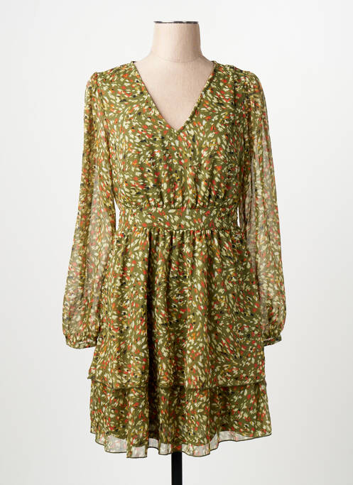 Rochie lungă mâneci lungi mâneci lungi verde ONLY femme