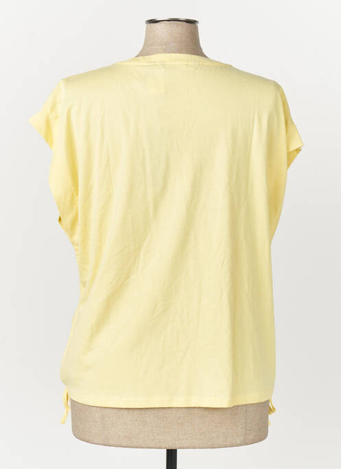 Tricou guler rotund mâneci scurte galben VERO MODA femme