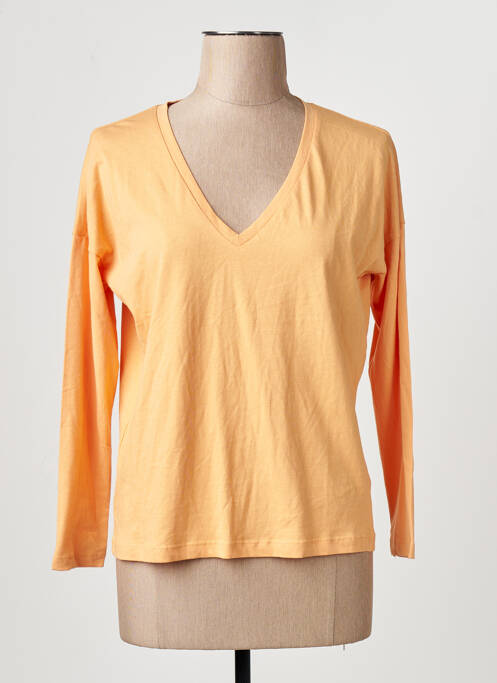 Tricou portocaliu MANGO femme