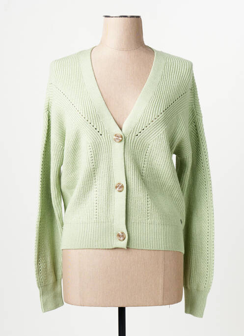 Vestă cu mâneci lungi verde GARCIA femme