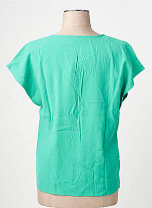 Tricou guler în v mâneci scurte verde VERO MODA femeie