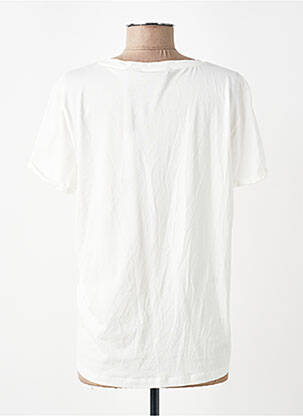 Tricou guler în v mâneci scurte alb VERO MODA femeie