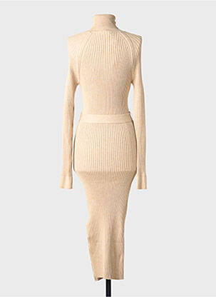 Rochie pulover bej MANGO femeie