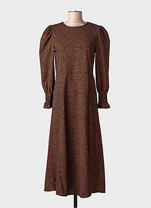 Rochie lungă portocalie MANGO femeie