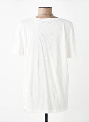 Tricou guler rotund mâneci scurte alb VERO MODA femeie