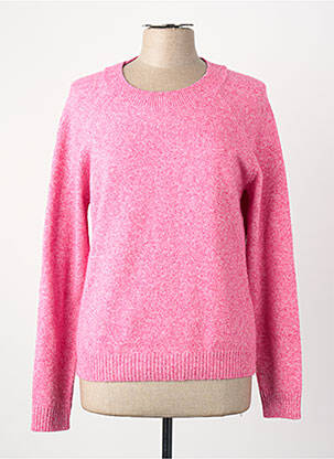 Pulover guler rotund roz VERO MODA femme