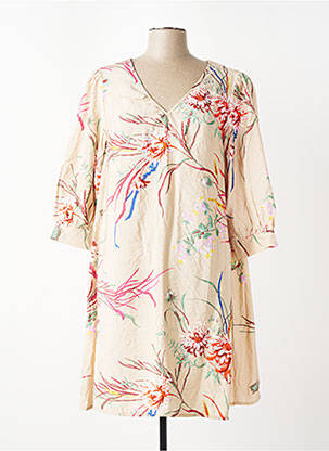 Rochie midi mâneci lungi mâneci lungi bej JACQUELINE DE YONG femeie