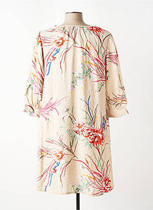 Rochie midi mâneci lungi mâneci lungi bej JACQUELINE DE YONG femeie
