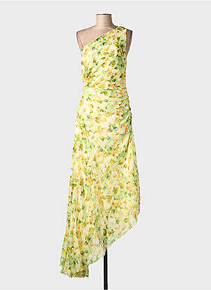 Rochie lungă galben MANGO femeie