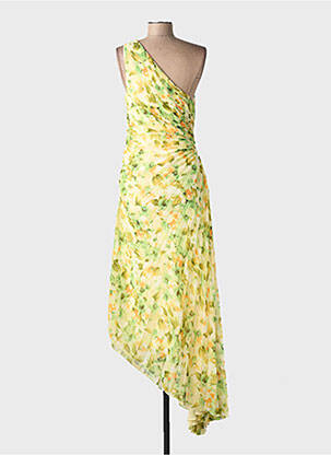 Rochie lungă galben MANGO femeie