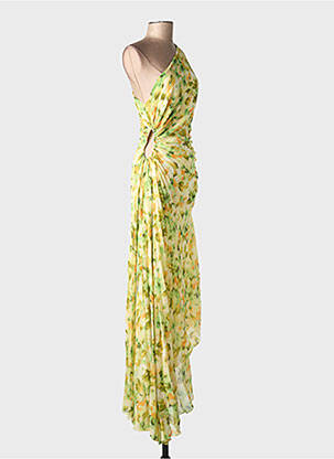Rochie lungă galben MANGO femeie