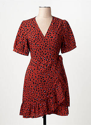 Rochie scurtă mâneci scurte mâneci scurte roșu ONLY femme