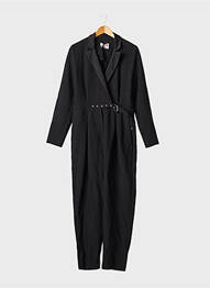 Salopetă-pantalon negru MORGAN femeie