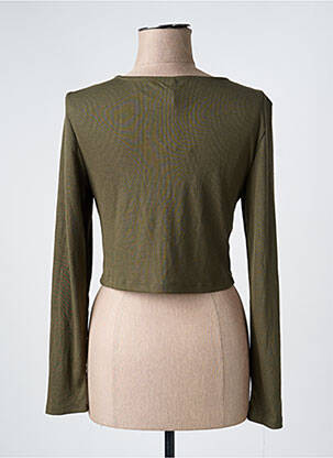 Tricou mâneci lungi mâneci lungi verde ONLY femeie