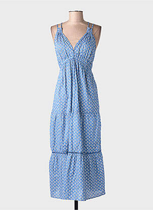 Rochie lungă albastru MANGO femeie