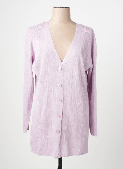 Vestă cu mâneci lungi violet MANGO femme