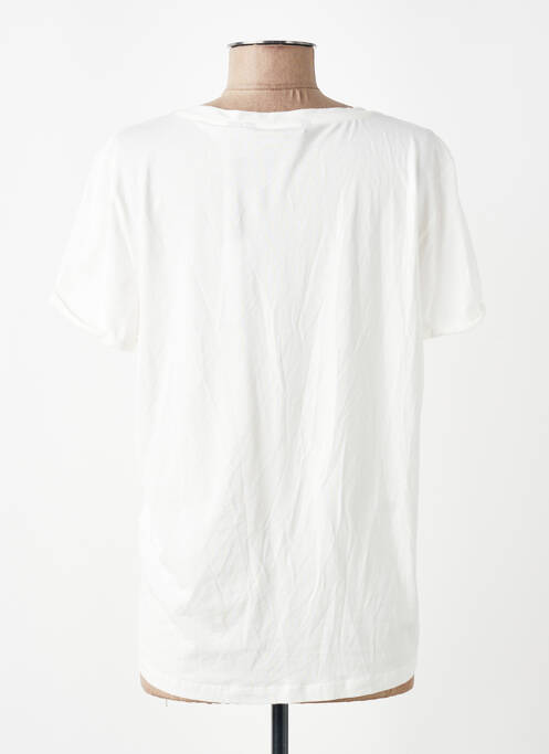 Tricou guler în v mâneci scurte alb VERO MODA femme