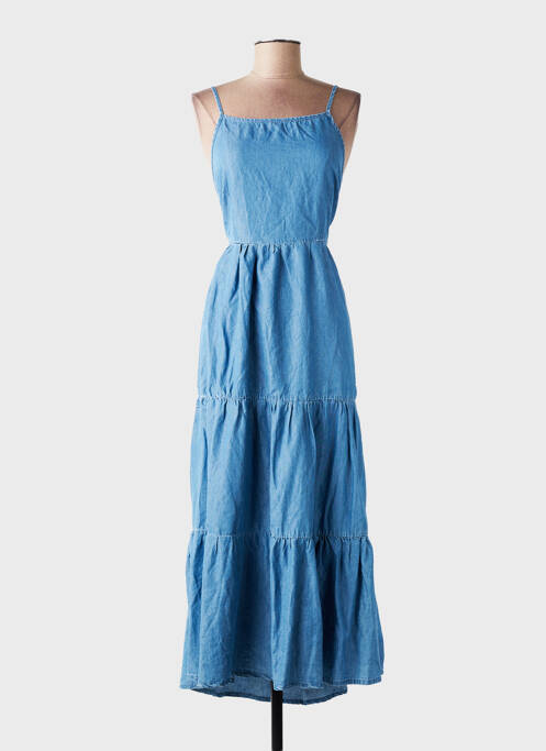 Rochie scurtă guler în v albastru ONLY femme