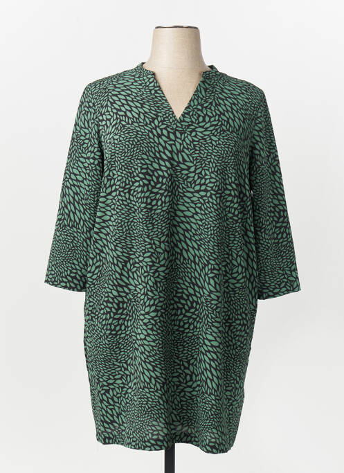 Rochie midi guler rotund verde CARMAKOMA femme