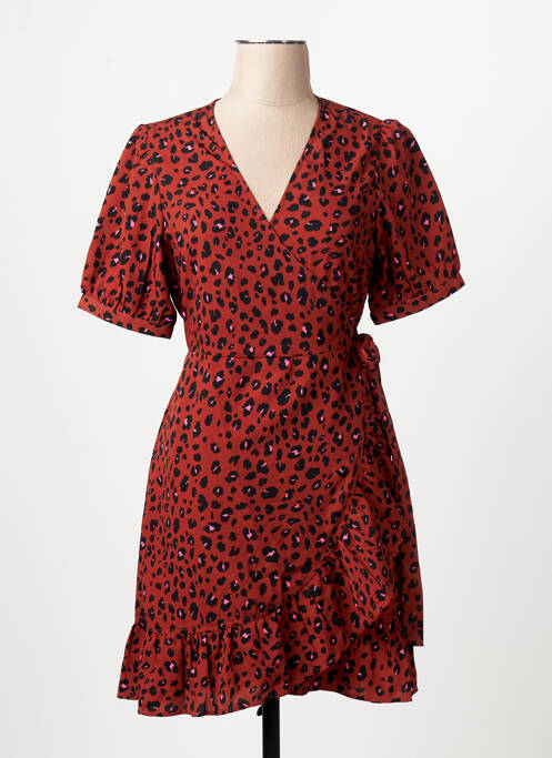 Rochie scurtă mâneci scurte mâneci scurte roșu ONLY femme