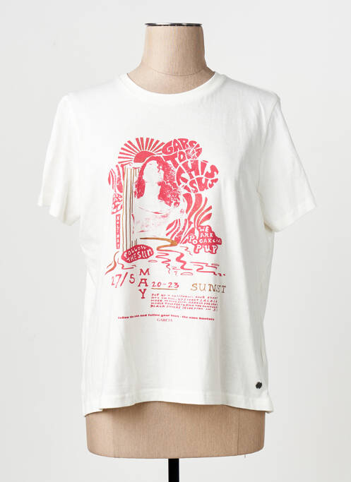 Tricou alb GARCIA femme