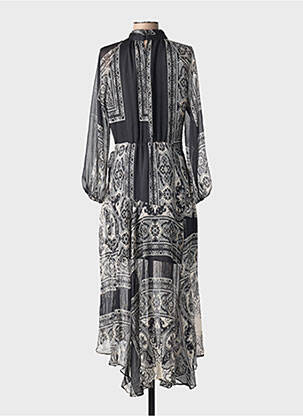 Rochie lungă negru MANGO femeie