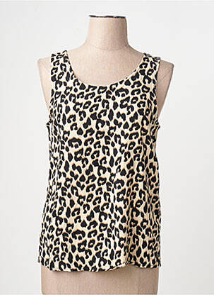 Bluză guler rotund fără mâneci maro VERO MODA femme