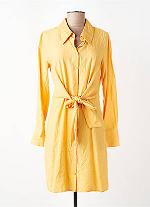 Rochie midi portocalie MANGO femeie