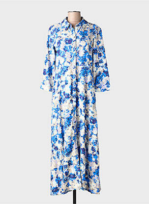 Rochie lungă mâneci 3/4 albastru VERO MODA femeie