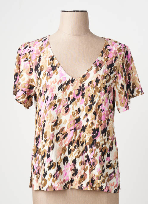 Cămașă mâneci scurte mâneci scurte maro VERO MODA femme