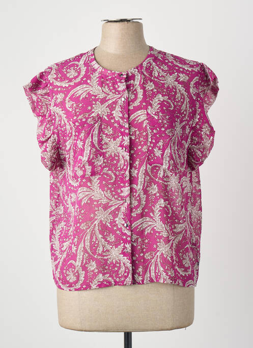 Tricou violet LE TEMPS DES CERISES femme