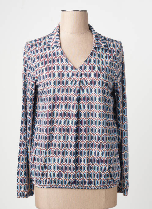 Tricou mâneci lungi mâneci lungi albastru TOM TAILOR femme