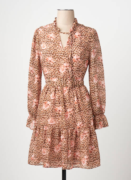 Rochie lungă guler în v bej VERO MODA femme