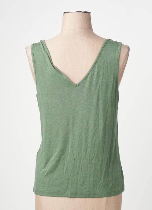 Maiou croială dreaptă fără mâneci verde VILA femme