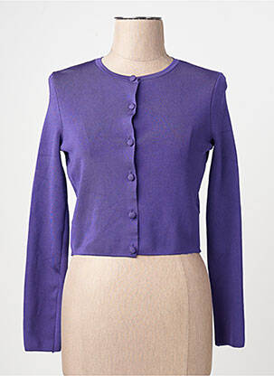 Vestă cu mâneci lungi violet MANGO femme