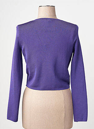 Vestă cu mâneci lungi violet MANGO femeie