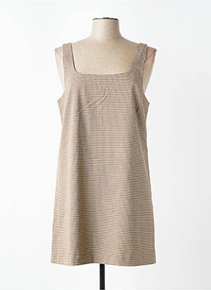 Rochie scurtă fără mâneci fără mâneci maro ONLY femeie