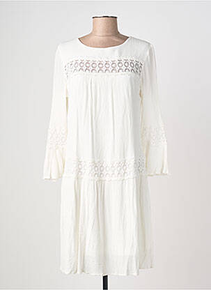 Rochie midi mâneci 3/4 mâneci 3/4 alb ONLY femeie